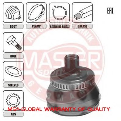 ШРУС с пыльником MASTER-SPORT 303409-SET-MS