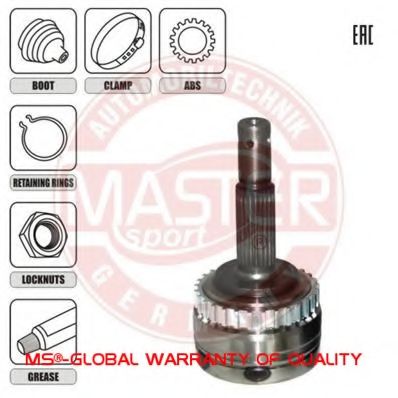 ШРУС с пыльником MASTER-SPORT 303890-SET-MS