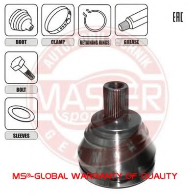 ШРУС с пыльником MASTER-SPORT 304329-SET-MS