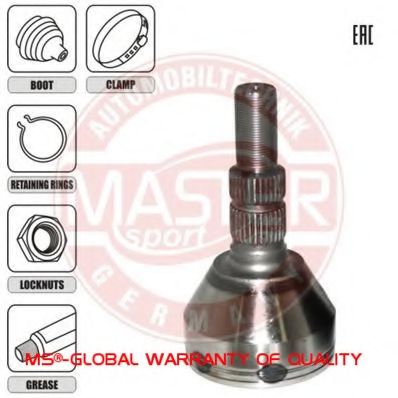 ШРУС с пыльником MASTER-SPORT 304380-SET-MS