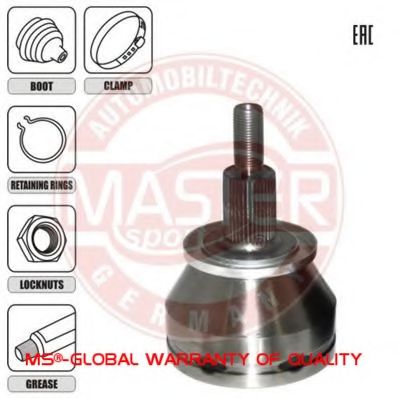 ШРУС с пыльником MASTER-SPORT 304436-SET-MS