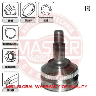 ШРУС с пыльником MASTER-SPORT 304816-SET-MS