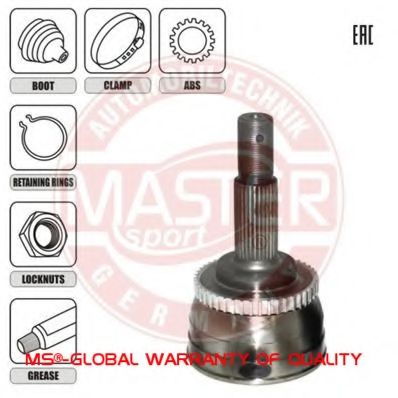 ШРУС с пыльником MASTER-SPORT 304821-SET-MS