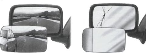 Стекло наружного зеркала vanwezel 7154