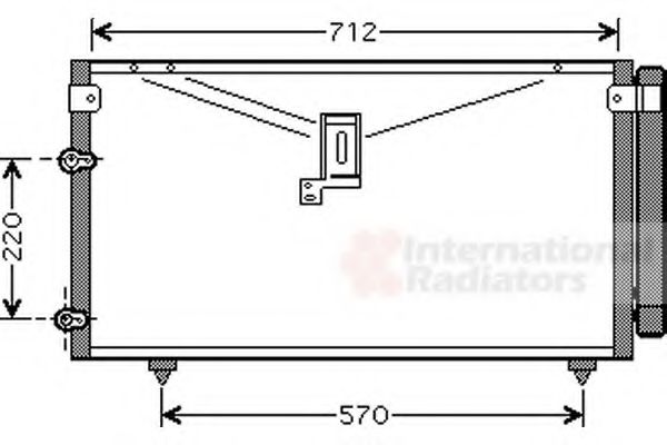 Радиатор кондиционера VAN WEZEL 53005383