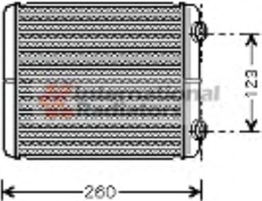 Радиатор печки VAN WEZEL 43006344