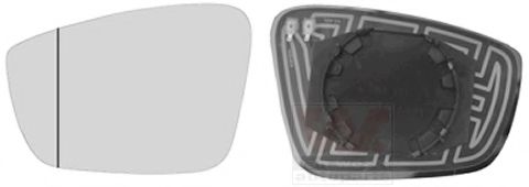 Стекло наружного зеркала VAN WEZEL 5701837
