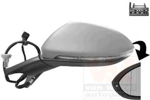 Наружное зеркало VAN WEZEL 5766807