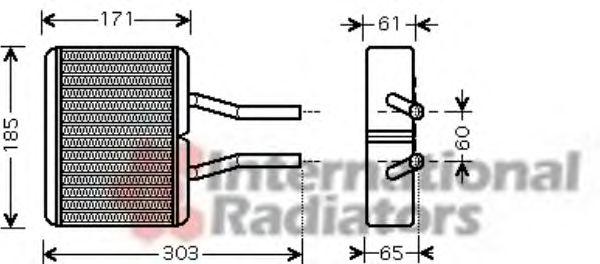 Радиатор печки MAZDA D06261A10