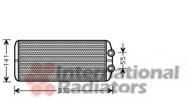 Радиатор печки VAN WEZEL 40006312
