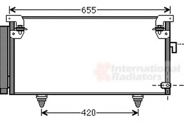 Радиатор кондиционера VAN WEZEL 51005073