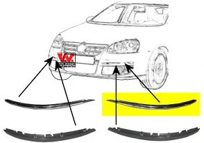 Облицовка бампера VAN WEZEL 5886483