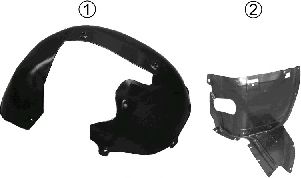 Подкрылок VAN WEZEL 0332434