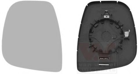 Стекло наружного зеркала VAN WEZEL 0906837