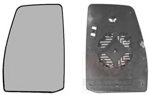 Стекло наружного зеркала VAN WEZEL 1987831