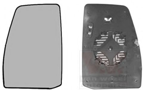 Стекло наружного зеркала VAN WEZEL 1987837