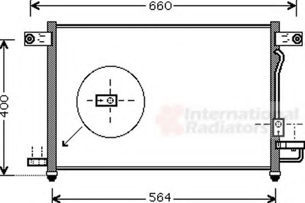Радиатор кондиционера VAN WEZEL 81005061