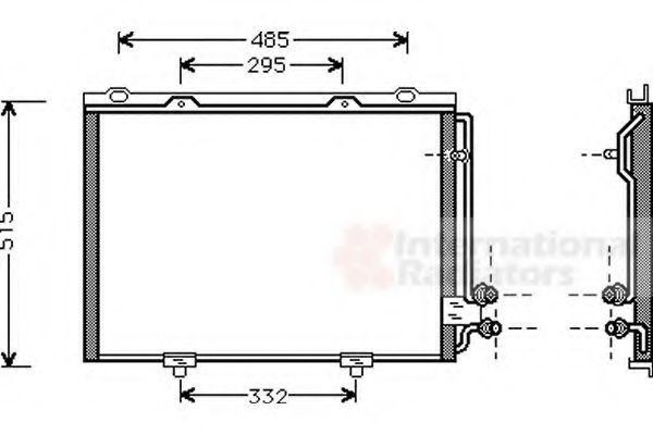Радиатор кондиционера VAN WEZEL 30005232