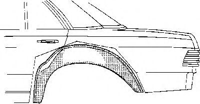Подкрылок VAN WEZEL 3010347