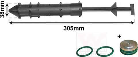 Осушитель кондиционера VAN WEZEL 5800D075 Осушитель кондиционера VAN WEZEL 5800D075
