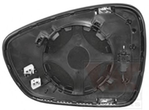 Стекло наружного зеркала VAN WEZEL 0963838