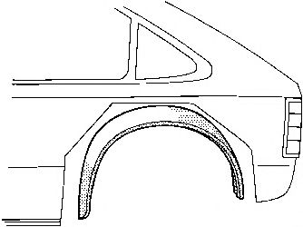 Подкрылок VAN WEZEL 3024446