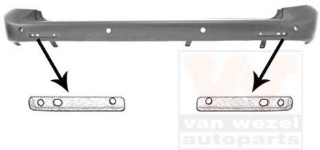 Бампер VAN WEZEL 5897545