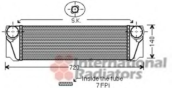 Интеркулер VAN WEZEL 06004376