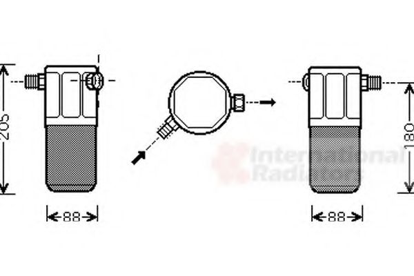 Осушитель кондиционера vanwezel 0100D099