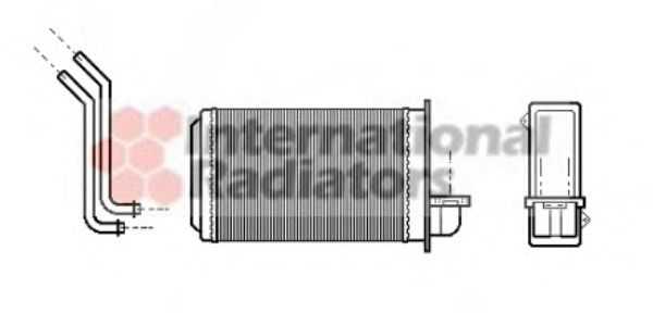 Радиатор печки VAN WEZEL 40006088