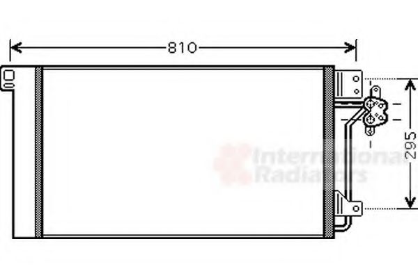 Радиатор кондиционера VAN WEZEL 58005236