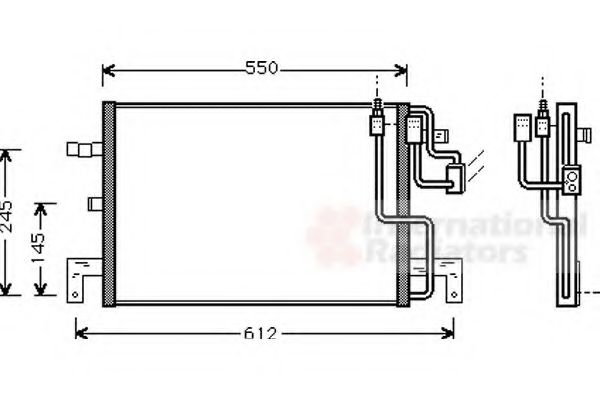 Радиатор кондиционера vanwezel 47005032