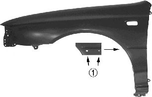 Крыло переднее SUBARU 57110FA040