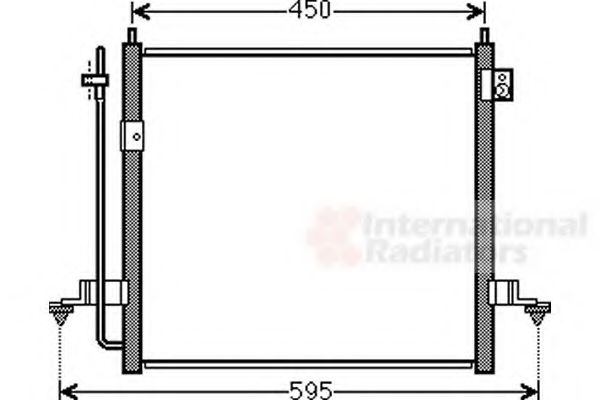 Радиатор кондиционера VAN WEZEL 32005218 Радиатор кондиционера VAN WEZEL 32005218