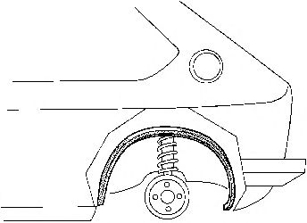 Подкрылок VAN WEZEL 3742348