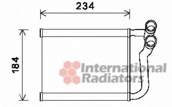 Радиатор печки VAN WEZEL 82006253