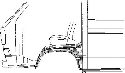 Крыло переднее VAN WEZEL 5870155