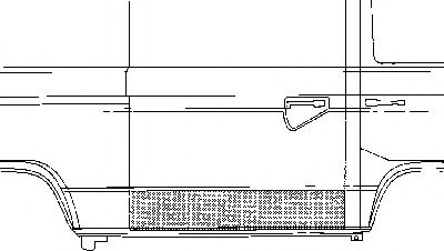 Рем вставка двери VAN WEZEL 5870174