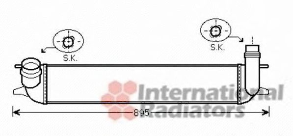 Интеркулер VAN WEZEL 43004462
