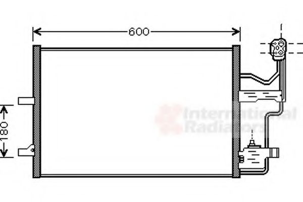 Радиатор кондиционера VAN WEZEL 27005184