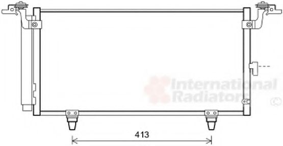 Радиатор кондиционера VAN WEZEL 51005084