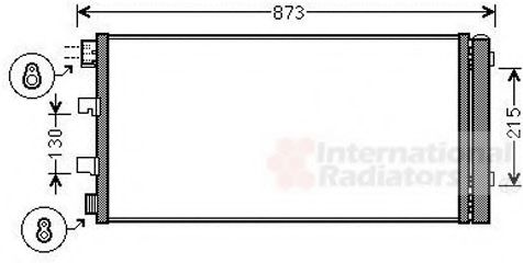 Радиатор кондиционера VAN WEZEL 43005475