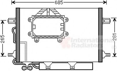 Радиатор кондиционера VAN WEZEL 30005562