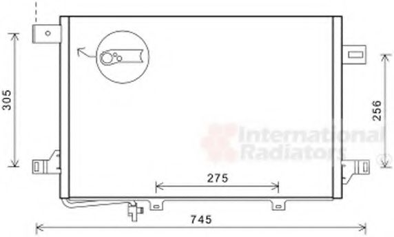 Радиатор кондиционера VAN WEZEL 30005572