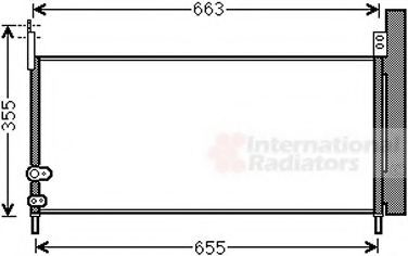 Радиатор кондиционера VAN WEZEL 53005576