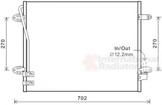 Радиатор кондиционера VAN WEZEL 58005322