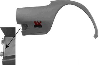 Бампер VAN WEZEL 1865563