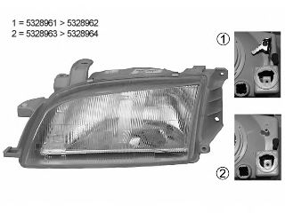 Основная фара Toyota/Lexus 811502B621