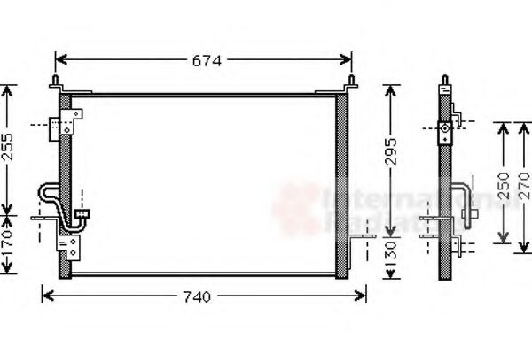Радиатор кондиционера LAND ROVER JRB100840