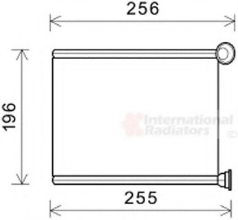 Радиатор печки VAN WEZEL 40006366